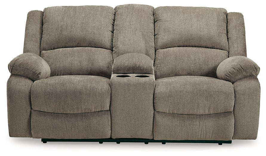 Draycoll Reclining Loveseat with Console Loveseat Ashley Furniture