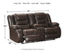 Vacherie Reclining Loveseat with Console Loveseat Ashley Furniture