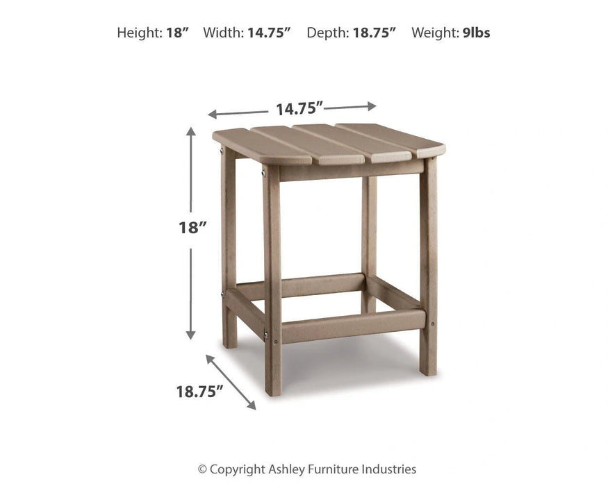 Sundown Treasure End Table Outdoor End Table Ashley Furniture