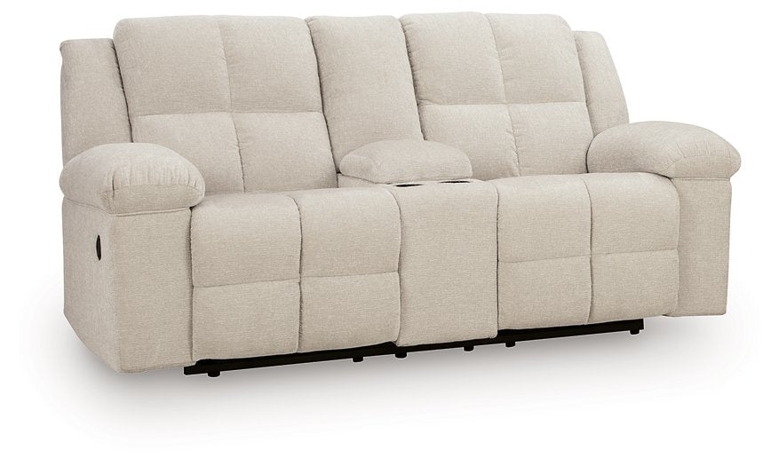 Orlen Reclining Loveseat with Console - Dayton Discount Furniture