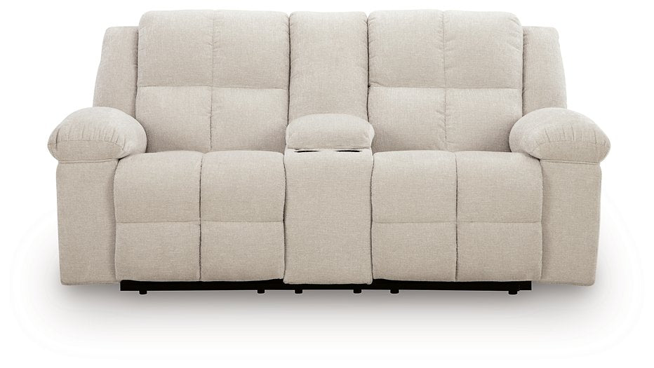 Orlen Reclining Loveseat with Console - Dayton Discount Furniture