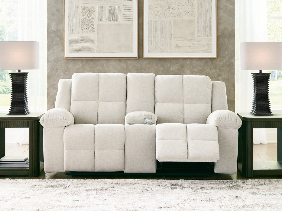 Orlen Reclining Loveseat with Console - Dayton Discount Furniture