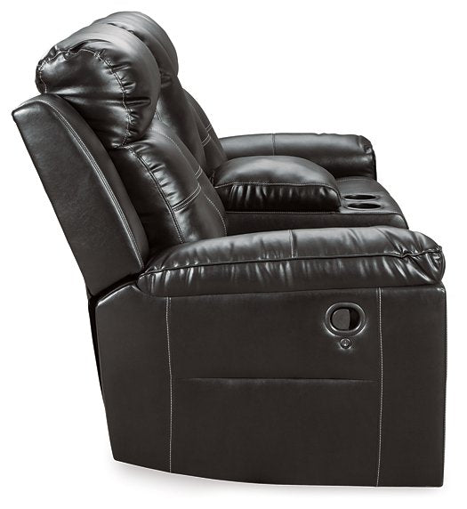 Kempten Reclining Loveseat with Console Loveseat Ashley Furniture