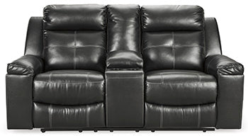 Kempten Reclining Loveseat with Console Loveseat Ashley Furniture
