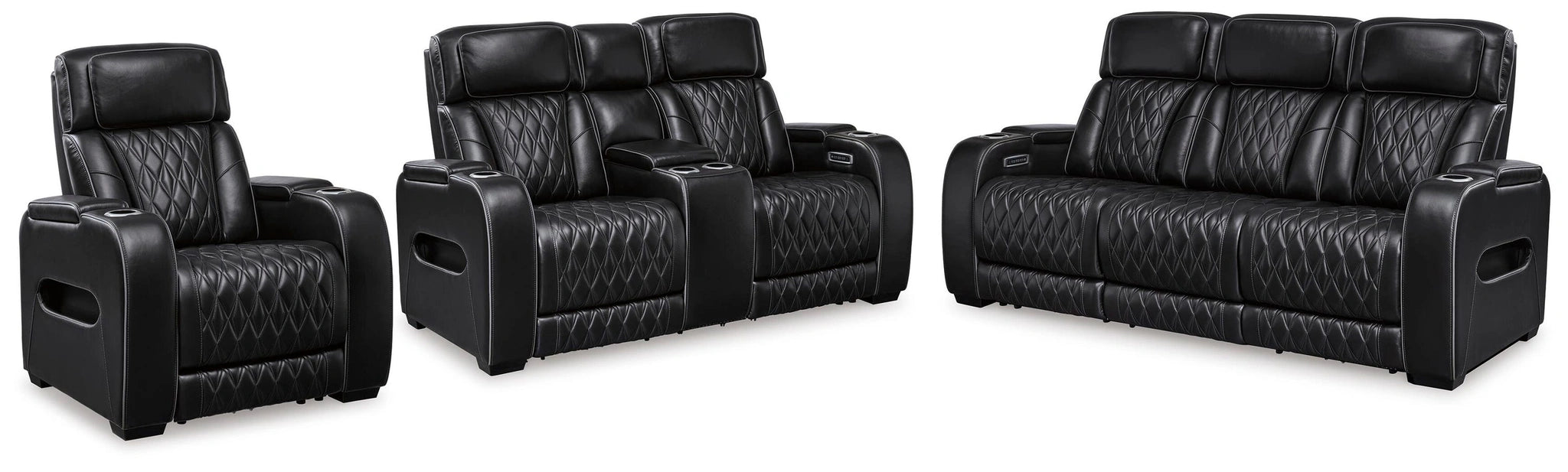 Boyington Power Reclining Sofa, Loveseat and Recliner Sectional/Bundle Ashley Furniture