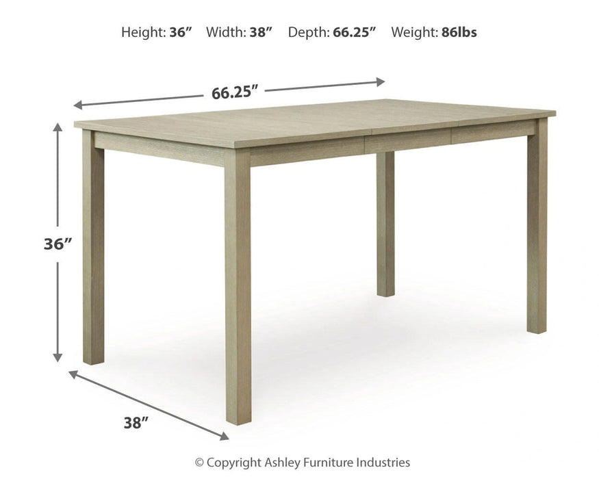 Calmoro Counter Height Dining Extension Table Counter Height Table Ashley Furniture