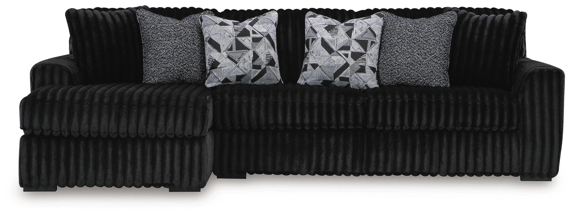 Midnight-Madness Sectional with Chaise Sectional Ashley Furniture