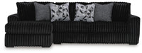 Midnight-Madness Sectional with Chaise Sectional Ashley Furniture