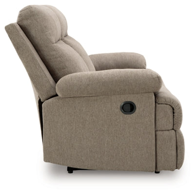 Side-Swipe Reclining Sofa with Drop Down Table - Dayton Discount Furniture