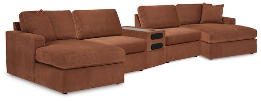 Modmax 5 Piece Sectional with Audio Console - Dayton Discount Furniture