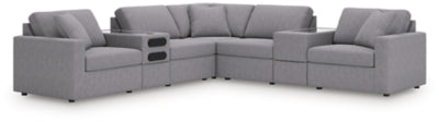 Modmax Balanced Sectional with Audio and Storage Consoles - Dayton Discount Furniture