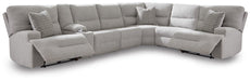 Acklen Place Power Sectional Reclining Sofa with Storage Console Sofa Ashley Furniture