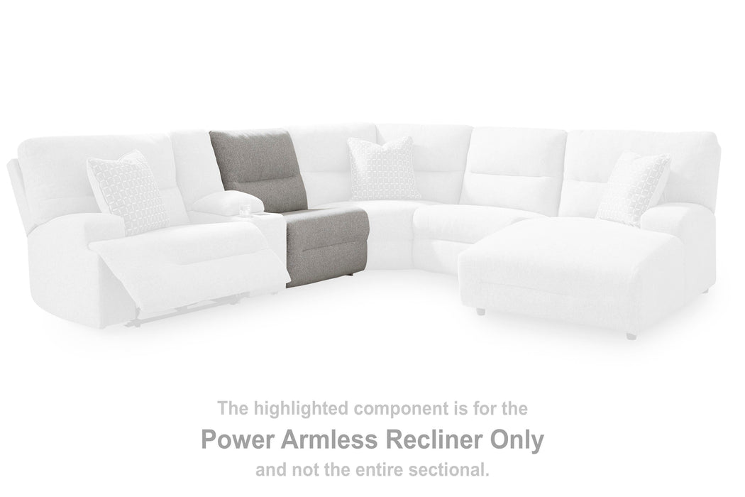 Acklen Place Power Reclining Sectional with Storage Console Sectional Ashley Furniture