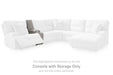 Acklen Place Power Sectional Reclining Sofa with Storage Console Sofa Ashley Furniture