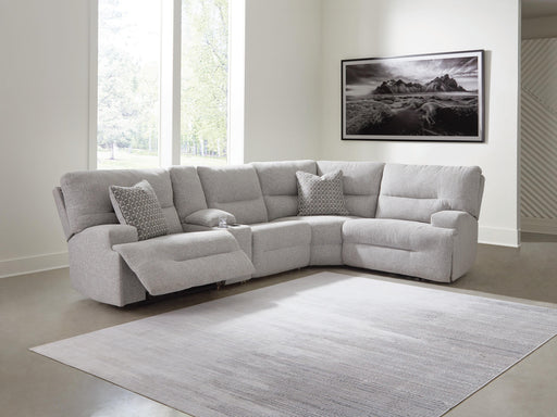 Acklen Place Power Reclining Sectional with Storage Console Sectional Ashley Furniture