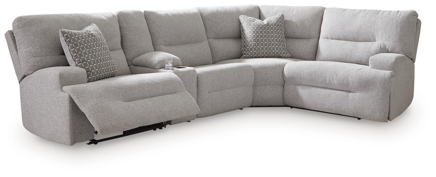 Acklen Place Power Reclining Sectional with Storage Console Sectional Ashley Furniture