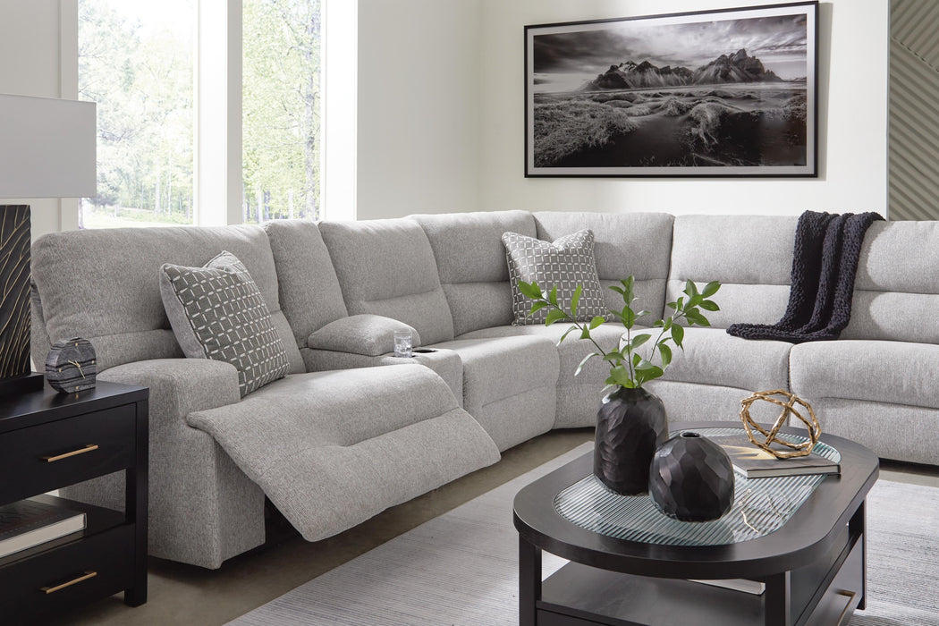 Acklen Place Power Sectional Reclining Sofa with Storage Console Sofa Ashley Furniture