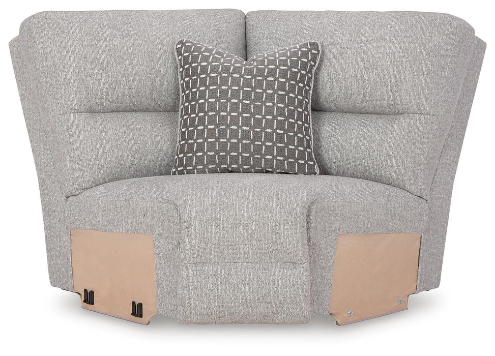 Acklen Place Power Reclining Sectional with Storage Console Sectional Ashley Furniture