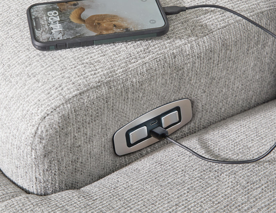 Acklen Place Power Reclining Sectional with Storage Console Sectional Ashley Furniture