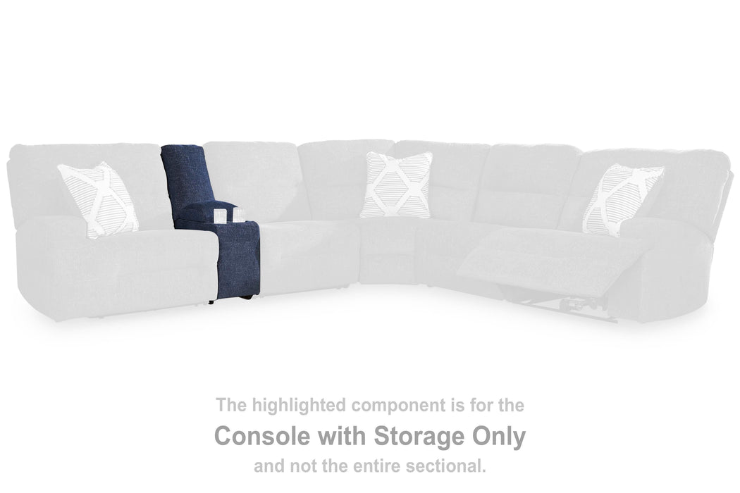 Acklen Place Power Reclining Sectional with Storage Console Sectional Ashley Furniture