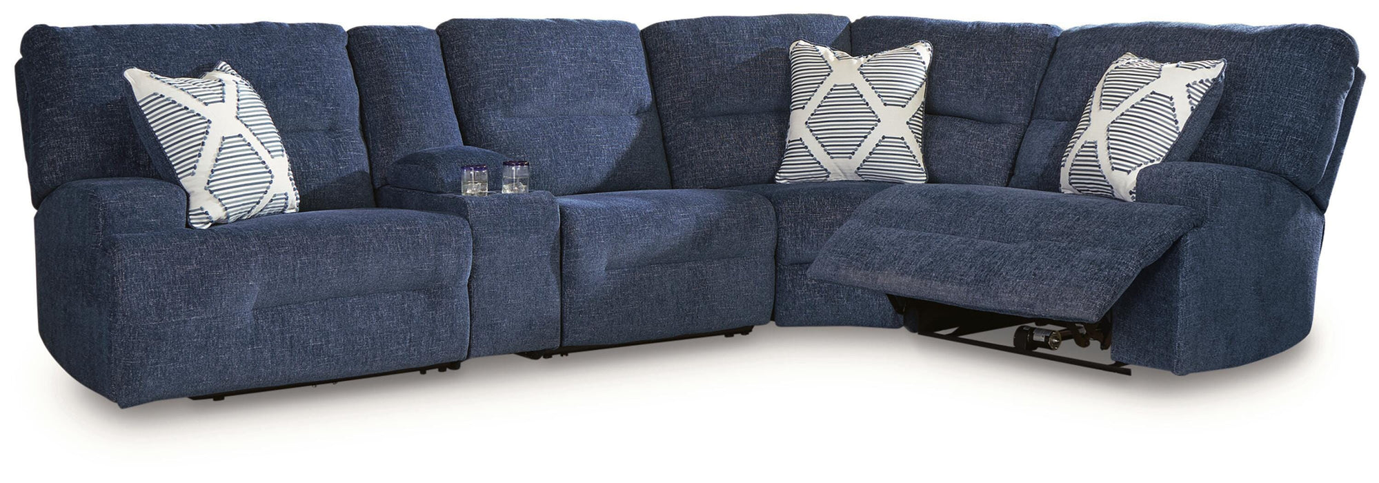 Acklen Place Power Reclining Sectional with Storage Console Sectional Ashley Furniture