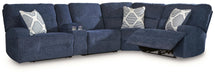 Acklen Place Power Reclining Sectional with Storage Console Sectional Ashley Furniture
