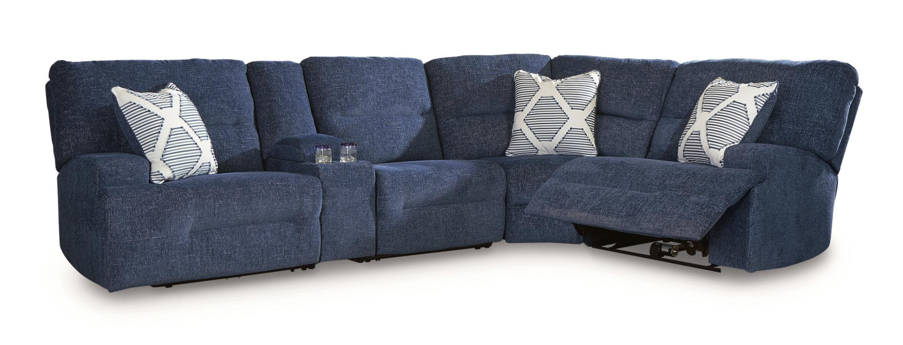 Acklen Place Power Reclining Sectional with Storage Console Sectional Ashley Furniture