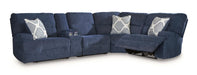 Acklen Place Power Reclining Sectional with Storage Console Sectional Ashley Furniture