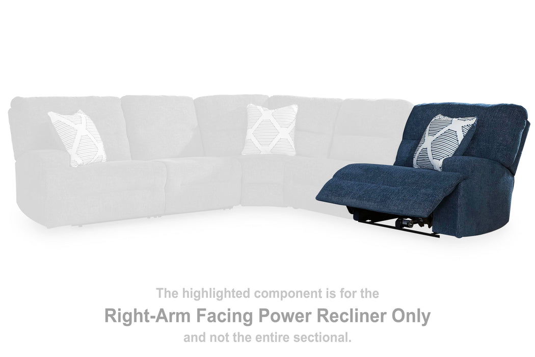 Acklen Place Power Reclining Sectional with Storage Console Sectional Ashley Furniture