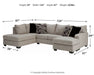 Megginson 2-Piece Sectional with Chaise Sectional Ashley Furniture
