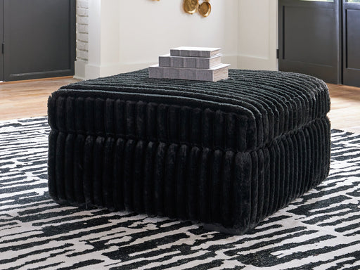 Midnight-Madness Oversized Accent Ottoman - Dayton Discount Furniture