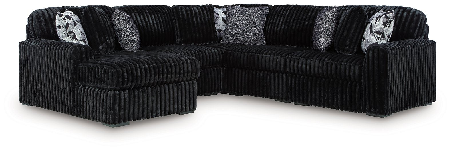 Midnight-Madness Sectional with Chaise - Dayton Discount Furniture