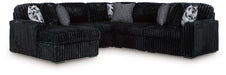 Midnight-Madness Sectional with Chaise - Dayton Discount Furniture