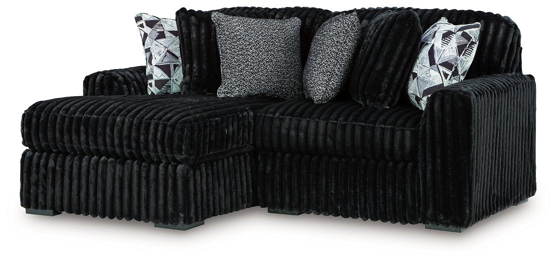 Midnight-Madness Sectional with Chaise - Dayton Discount Furniture