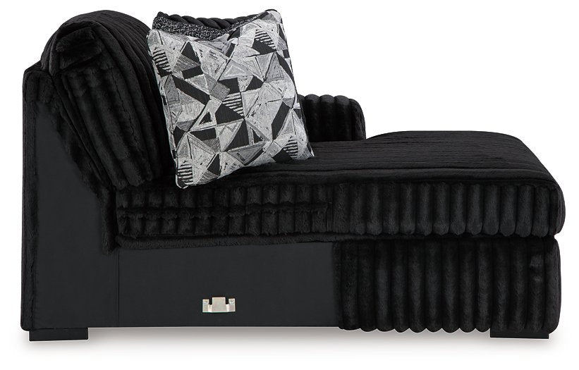 Midnight-Madness Sectional with Chaise - Dayton Discount Furniture