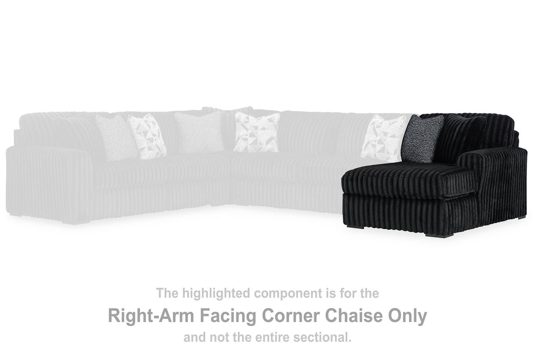 Midnight-Madness Sectional with Chaise - Dayton Discount Furniture