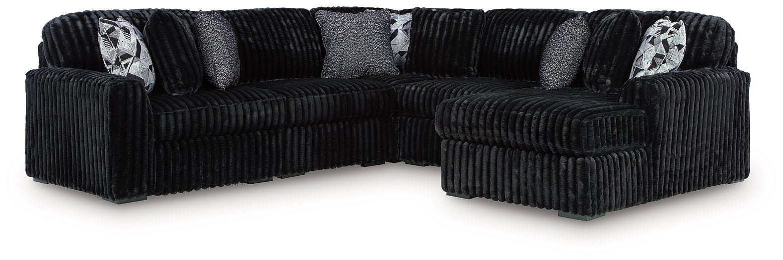 Midnight-Madness Sectional with Chaise - Dayton Discount Furniture