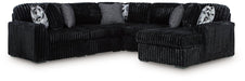 Midnight-Madness Sectional with Chaise - Dayton Discount Furniture