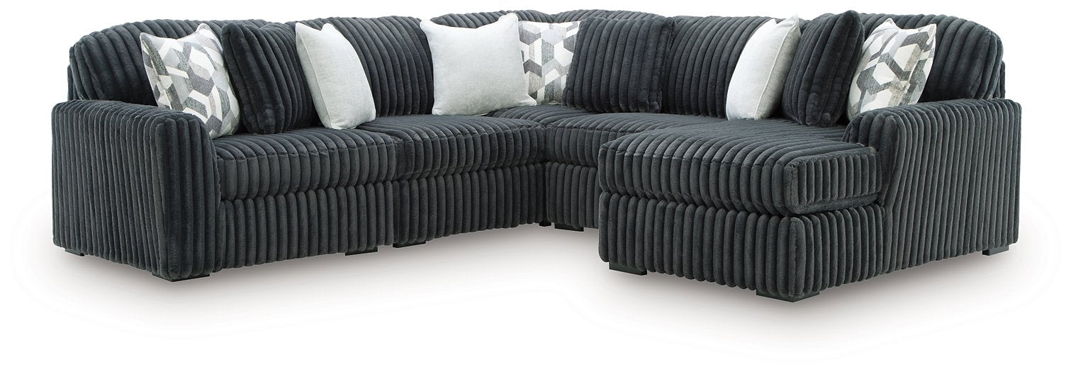 Midnight-Madness Sectional with Chaise - Dayton Discount Furniture
