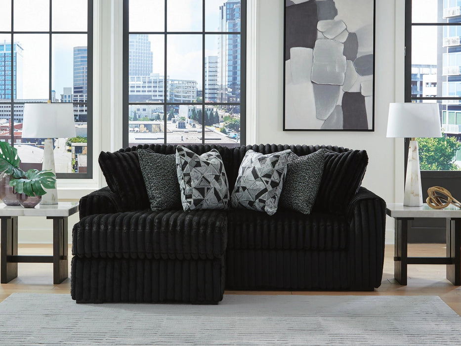 Midnight-Madness Sectional with Chaise Sectional Ashley Furniture