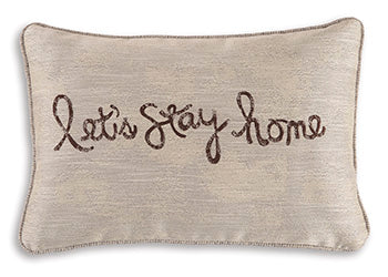 Lets Stay Home Pillow (Set of 4) Pillow Ashley Furniture