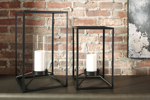 Dimtrois Lantern (Set of 2) Candle Holder Ashley Furniture