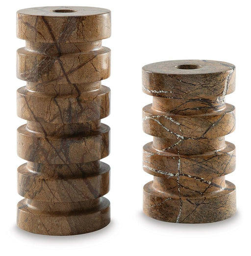 Emsleyfield Candle Holder Set (Set of 2) - Dayton Discount Furniture