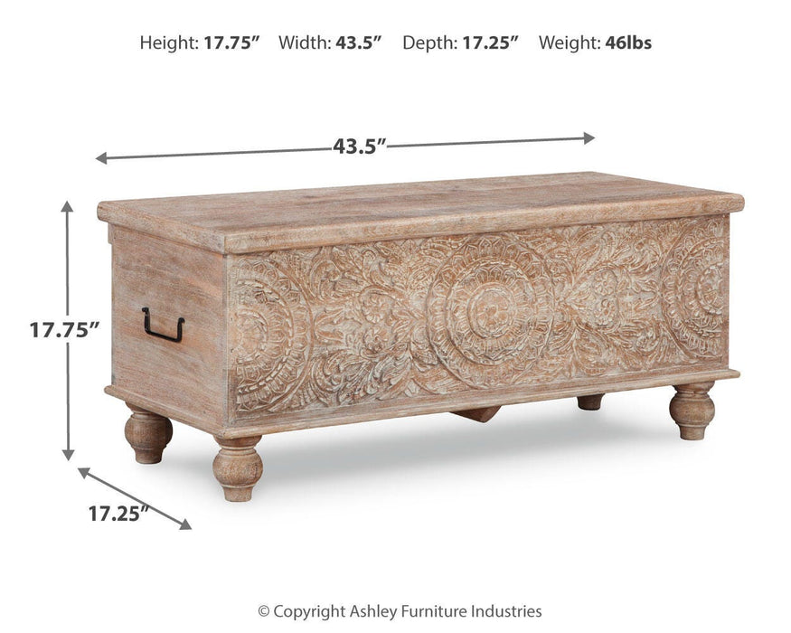 Fossil Ridge Storage Bench - Dayton Discount Furniture