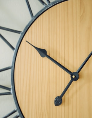 Brockett Wall Clock - Dayton Discount Furniture