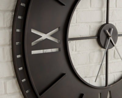 Lytle Wall Clock - Dayton Discount Furniture