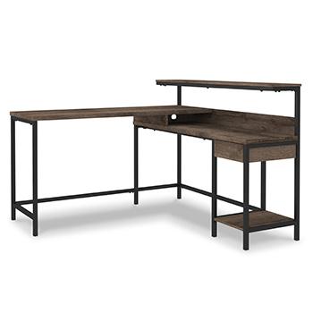 Arlenbry Home Office L-Desk with Storage Desk Ashley Furniture