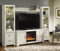 Bellaby 4-Piece Entertainment Center with Fireplace Entertainment Center Ashley Furniture