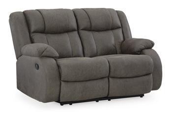 First Base Reclining Loveseat Loveseat Ashley Furniture