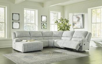 McClelland Reclining Sectional with Chaise Sectional Ashley Furniture